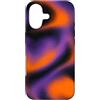 Thermal Heatmap Wave Effect Abstract Liq Custodia per iPhone 17 Motivo astratto fumé arancione viola aura Halloween