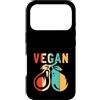 Best Raw Vegan Food Recipes Diet Books K Custodia per iPhone 17 Pro Veganismo vegetariano vegano vegano a base vegetale retrò crudo