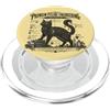 TheMaesthetics Feline Engineering Maglietta vintage con gatto vuoto, gotico, felino, spettrale PopSockets PopGrip per MagSafe