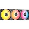 CORSAIR RS360 II ARGB 360mm Ventola Singola a Bassa Rumorosità - Nero | PWM, Unificato Connettività a Catena, Cuscinetto Magnetico a Cupola, Zero RPM