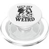 Let's Get Weird Bizarre Let's Get Weird Dancing Frogs Fairy Tale Strange Dream PopSockets PopGrip per MagSafe
