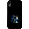 90s Vintage Airbrush Washout Graphics Custodia per iPhone XR Mothman Occhi Rossi Alati Cryptid Moonlit Mountain Art