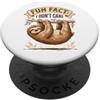 Fun Fact I Don't Care Meme Divertente detto sarcastico fatto divertente che non mi interessa PopSockets PopGrip Adesivo