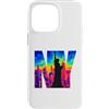 Bahaa's Tee Custodia per iPhone 14 Pro Max New York, orizzonte, termico, colore, arte