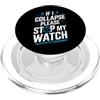 Runner Designs Stop My Watch Funny Runner Runner Running Marathon PopSockets PopGrip per MagSafe