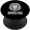 Cool And Funny Designs for Moms And Dads Husband Daddy Protector Hero PopSockets PopGrip Adesivo
