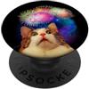 Merch Maniacs 4 luglio Fireworks Enthralled Cat PopSockets PopGrip Adesivo