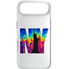 Bahaa's Tee Custodia per iPhone Air New York, orizzonte, termico, colore, arte