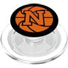 monogramma lettera iniziale N design coo grafica della lettera N iniziale del monogramma sportivo del PopSockets PopGrip per MagSafe