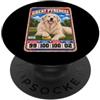 Funny Retro Baseball Card Dog Owner Love Grande Pirenei Vintage 70s 80s Sports Trading Card PopSockets PopGrip Adesivo