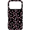 Cute Retro 2000s Stars Pattern Y2K Girli Custodia per iPhone 17 Pro Nero e Rosa Stelle Y2K Girly Modello Estetico