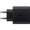 Samsung Caricatore USB C, adattatore CA 25W Ultra Rapido, Ricarica Rapida, Samsung Caricabatterie Originale, Senza Cavo, Nero