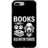 Funny Bedlington Terrier And Book Design Custodia per iPhone 7 Plus/8 Plus Libri e Bedlington Terrier Divertente Bedlington Terrier