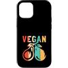 Best Raw Vegan Food Recipes Diet Books K Custodia per iPhone 12/12 Pro Veganismo vegetariano vegano vegano a base vegetale retrò crudo