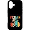 Best Raw Vegan Food Recipes Diet Books K Custodia per iPhone 17 Veganismo vegetariano vegano vegano a base vegetale retrò crudo