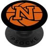 monogramma lettera iniziale N design coo grafica della lettera N iniziale del monogramma sportivo del PopSockets PopGrip Adesivo