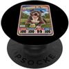 Funny Retro Baseball Card Dog Owner Love Carta collezionabile sportiva Staffordshire Bull Terrier vintage anni '70 PopSockets PopGrip Adesivo