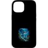90s Vintage Airbrush Washout Graphics Custodia per iPhone 15 Pesce vela Oceano Billfish Subacquea Marine Wildlife Art