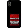 Official Teenager 13th Birthday Apparel Custodia per iPhone X/XS Ufficiale Adolescente 13th Birthday Warning Ufficialmente 13