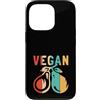 Best Raw Vegan Food Recipes Diet Books K Custodia per iPhone 13 Pro Veganismo vegetariano vegano vegano a base vegetale retrò crudo