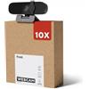 Trust 10 Pezzi Oran 1080p Webcam PC con Filtro Privacy, Fuoco Fisso, Nero | 30 FPS, Web Camera PC USB con Microfono, Videocamera Full HD per Laptop Desktop Mac Windows Zoom Teams, Confezione da 10