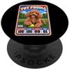 Funny Retro Baseball Card Dog Owner Love Barboncino giocattolo vintage anni '70 anni '80 Sport Trading Card PopSockets PopGrip Adesivo