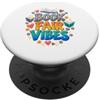Bright Reader Moments Book Fair Vibes Colorful Reading Book Lover PopSockets PopGrip Adesivo