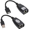 KALEA-INFORMATIQUE Estensore USB maschio-femmina per il trasporto di un segnale USB su un cavo di rete RJ45 a una distanza di 30 metri.