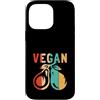 Best Raw Vegan Food Recipes Diet Books K Custodia per iPhone 14 Pro Max Veganismo vegetariano vegano vegano a base vegetale retrò crudo