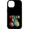 Best Raw Vegan Food Recipes Diet Books K Custodia per iPhone 14 Veganismo vegetariano vegano vegano a base vegetale retrò crudo