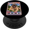 Funny Retro Baseball Card Dog Owner Love Carta collezionabile sportiva Mastiff Vintage anni '70 '80 PopSockets PopGrip Adesivo