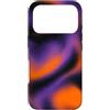 Thermal Heatmap Wave Effect Abstract Liq Custodia per iPhone 17 Pro Motivo astratto fumé arancione viola aura Halloween