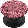 Pink vintage Flower patterns Graphics Vintage Pink Floral PopSockets PopGrip Adesivo