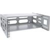 InLine 48,30cm (19") Rack zur Wandmontage - 4HE - 24-40cm Tiefe - mit Abdeckung - grau (19104D)