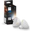 PHILIPS Hue Connected bulb - PHILIPS HUE - MR16 - White light - Bluetooth compatible - Pack of 2 - Works with App and voice