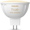 PHILIPS Hue Connected bulb - PHILIPS HUE - MR16 - White light - Bluetooth compatible - Works with App and voice