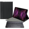 Mobilize Custodia con tastiera Bluetooth staccabile per Apple iPad Pro 11 (2024/2025), colore nero, layout QWERTZ