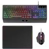 Mars Gaming MCP124, Cavo, USB, Tasti a membrana, AZERTY, LED RGB, Nero