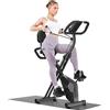 Selius Cyclette da casa - Bicicletta fitness - 8 livelli di resistenza - Sistema magnetico - Ruote per il trasporto - 4 in 1