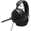 JBL Quantum 120, cavo, 20 - 40000 Hz, gaming, 265 g, cuffie con microfono, nere