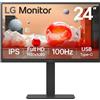 LG Electronics LG 24BA750-B - Monitor LED - USB - 61 Cm (24 Pollici)