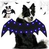 JOKILY Halloween Ali Di Pipistrello Da Compagnia, Costume Halloween Cane, LED ali Pipistrello Cane, Costume pipistrello cane, ali Pipistrellos per Cani/Gatti Divertenti costume Cosplay halloweens Costumes