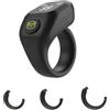 Lapiglo ABS Smart for zikr Ring 0.42 Inch Display Preghiera Strumento ABS Smart | per display oled, vibrazione a 33/66/99, 5.4, tracciamento della preghiera, materiale ABS