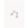 Compagnie Générale des Perles Orecchini Maria - Rosa, Argento