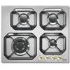 Lofra HRS6GO Piano Cottura Gas 4 Fornelli 60 cm Acciaio inossidabile