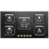 Lofra HRNM9AO Piano Cottura Gas 5 Fornelli 90 cm Nero