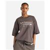 New Balance Oversize Trackside W - T-shirt - Donna - Grigio