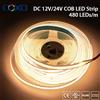 COXO Striscia LED COB certificata UL 320 480 LED/m 16,4 piedi Nastro flessibile ad alta densità Nastro 3000-6500K Luci LED RA90 DC12V 24V