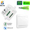 Diese Interruttore della luce autoalimentato senza fili interruttore cinetico Rf 433mhz senza bisogno di batteria modulo relè AC 110V 220V 10A per elettrodomestico LED