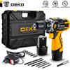 DEKO Trapano A Batteria 12V 16V 20V Mini Utensili Elettrici Senza Fili DC Batteria agli Ioni di Litio Cacciavite Elettrico Casa Trapano FAI DA TE